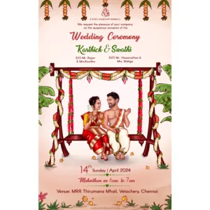 Iyar wedding invitation